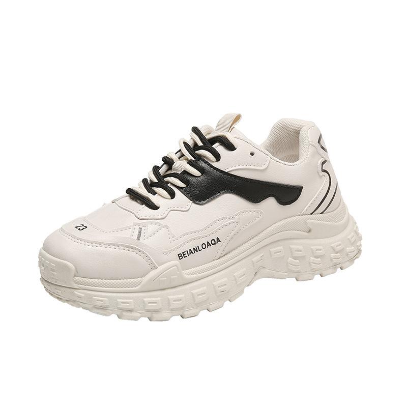 

Summer platform casual shoes women s autumn and winter new student lace-up single shoes fashion sports 35 білий