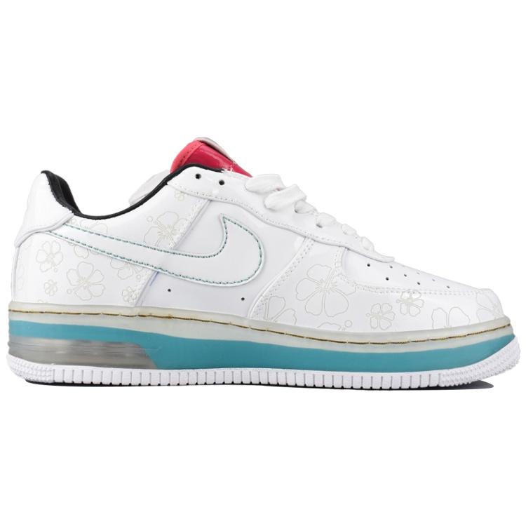 New Nike Air Force 1 Low Supreme Max Air White Cerise Paradise Aqua 316666-111