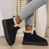Winter Platform Cotton Shoes 2025 Medium-top Fleece Boots Versatile Niche Women's Snow Boots Warm Shoes