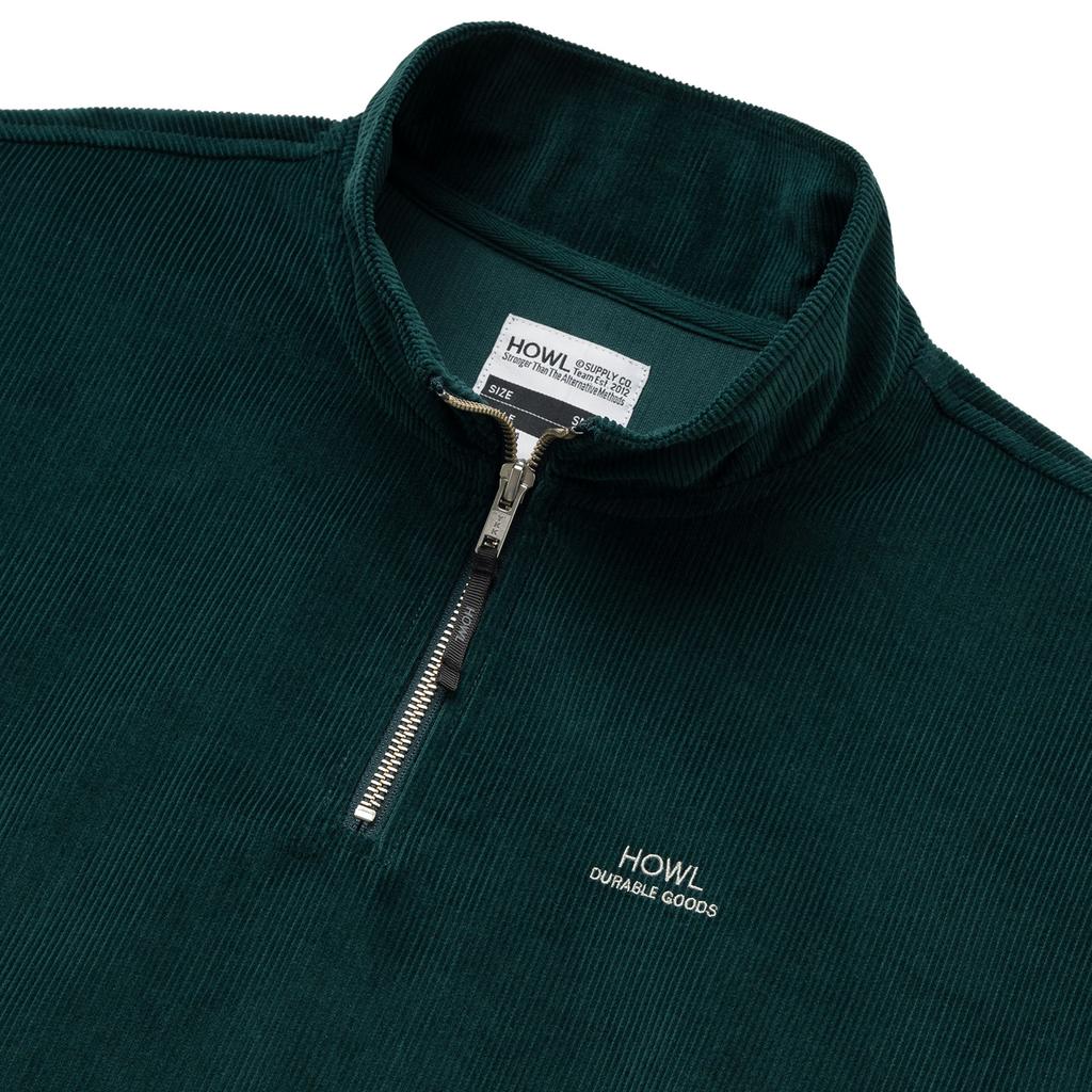 HOWL SUPPLY Corduroy Half Zip Green 25/26