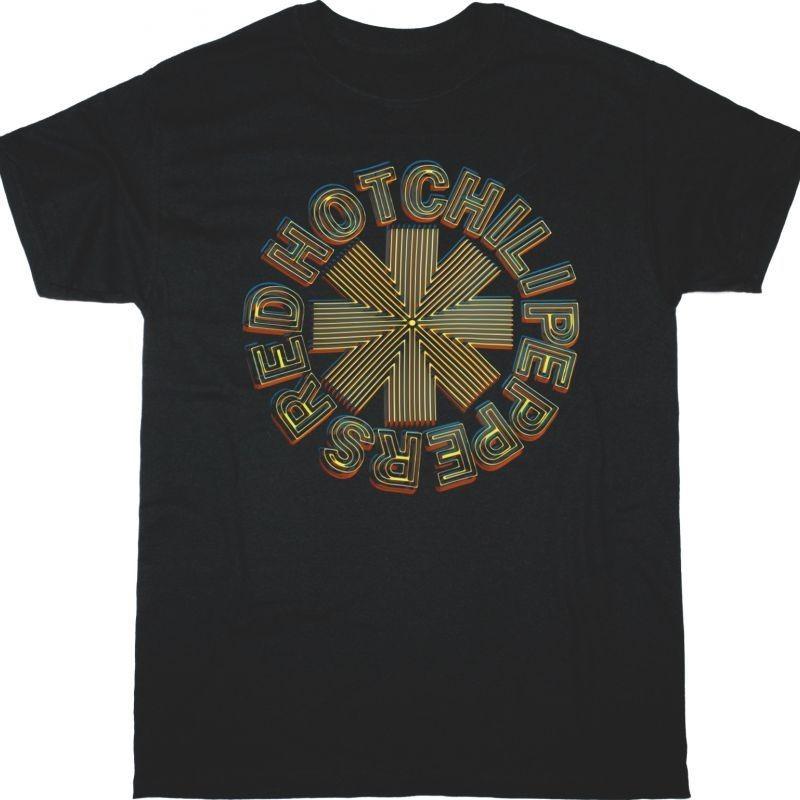 Red Hot Chili Peppers Abstract Logo Black T-Shirt S разноцветный
