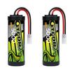Акумулятор для радіокерованої машинки GTFDR, Набір з 2 шт., 7.2V 5000mAh NiMH Акумулятор, Сумісний з роз'ємом Tamiya, Висока ємність, Швидка зарядка, для масштабу 1:18 та 1:10