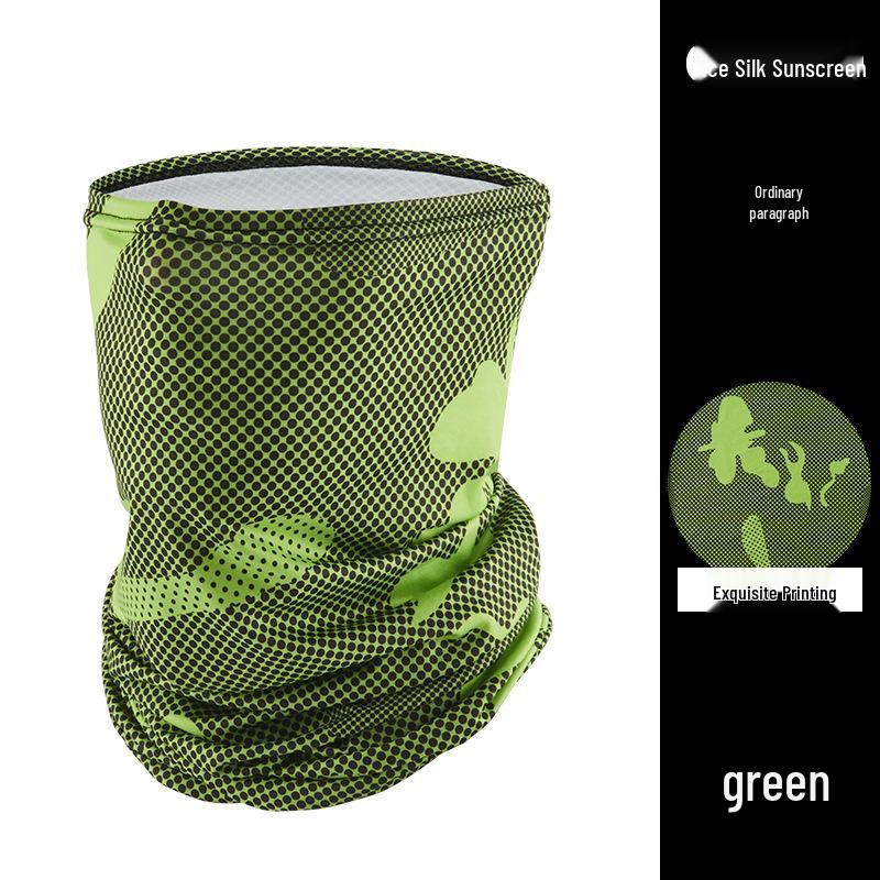 Protection Été Homme Soie Glacée Cagoule Intégrale & Tour de Cou - Masque Solaire d'Extérieur Moto & Cyclisme