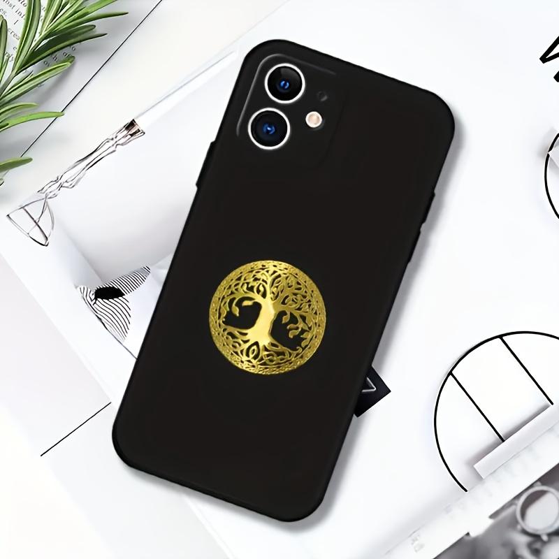 1 kus/2 kusy samolepicí kovové samolepky Strom života - Dekorace na telefon a notebook, Nádherný design Stromu života