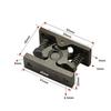 Furniture Double Roller Catch Spring Loaded Door Lock Stop Clamp Cupboard Cabinet Door Clamp Collision Lock Hardware Door Stop