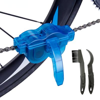 Pulitore Catena Mountain Bike Kit Pulizia Portatile Pulitore Catena Bicicletta Spazzole Bici Spazzolone Strumento Lavaggio Accessori Outdoor