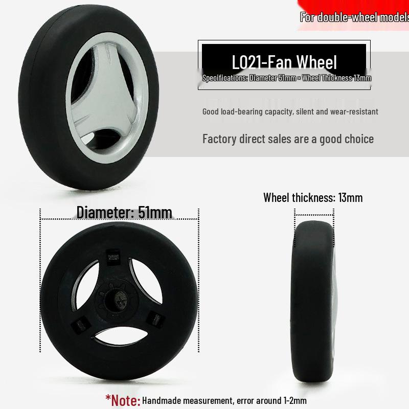 Universal Telescopic Luggage Wheels & Leather Case Replacement Rollers with Password Lock.
