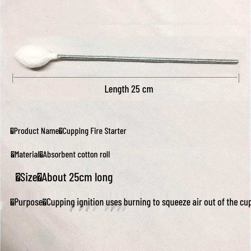 Alcohol Fire Starter Lighter for Cupping - Torch & Cotton Swab Tool for Cupping Pot