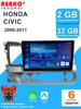 REAKOSOUND Автомобільний відеоплеєр для Honda Civic 2006-2011 GPS-навігація Вбудований DSP CarPlay Автомагнітола Android Головний пристрій