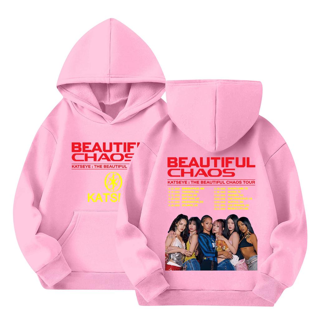 Hanorac pentru copii cu glugă, imprimat gradient, cu mâneci lungi, hanorac larg pentru femei, hanorac