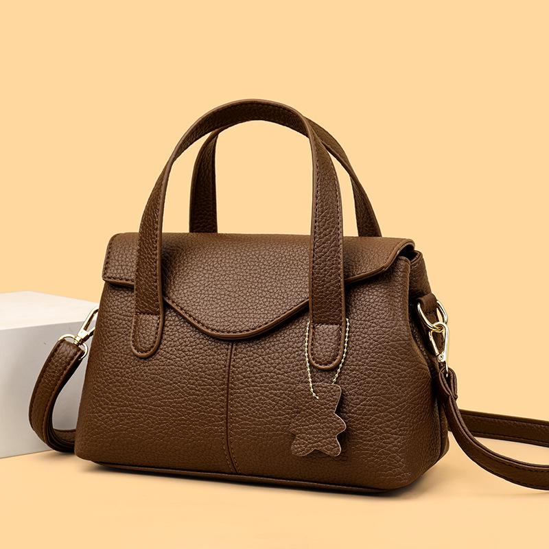 Handbag Women's Bag 2025 New Fashion High-end Commuter Multilayer Bag Casual One Shoulder Crossbody Bag