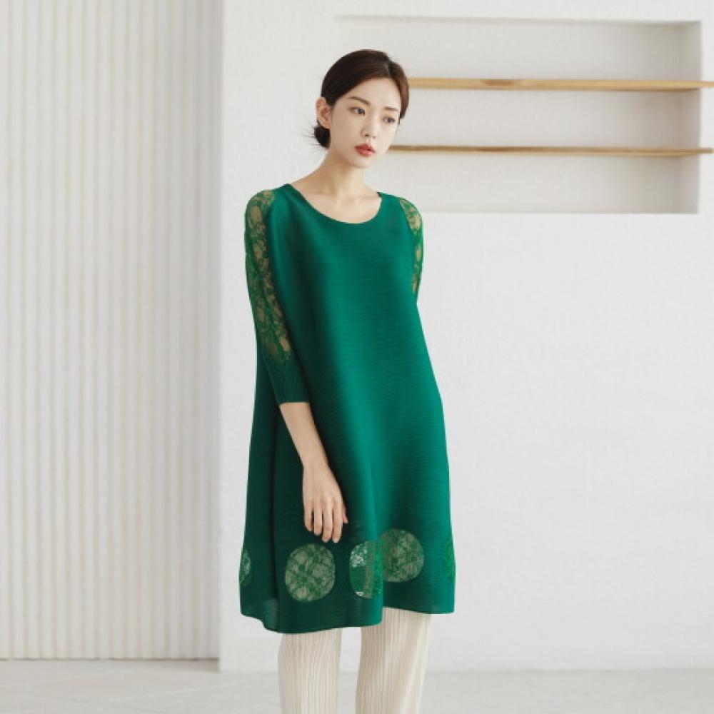 Plara Sheer Flower Pleated Dress  Up To 88 