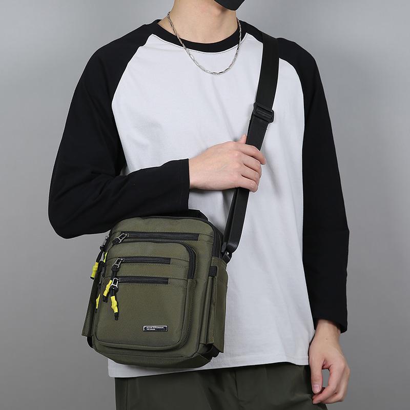 Oxford Men Crossbody Bag Single Shoulder Bags Big Capacity Storage Fashion Multi-Pockets Business Trip Cross-body Bags Day pack