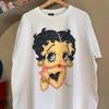 Reprint 1997 Betty Boop Retro Style Shirt White Color Tshirt Men Women Unisex T-Shirt