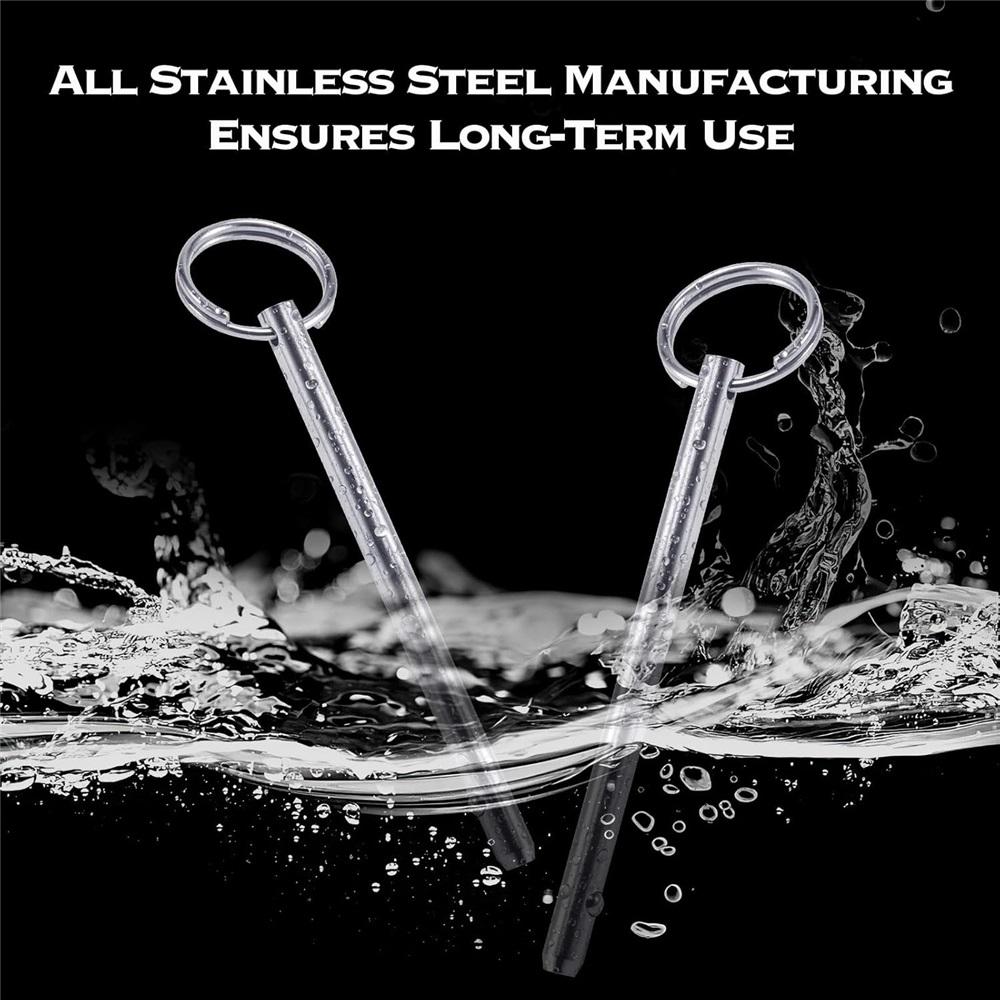 316 Stainless Steel Quick Release Pin, Bimini Top Pin, Marine Hardware, 4-piece Set.