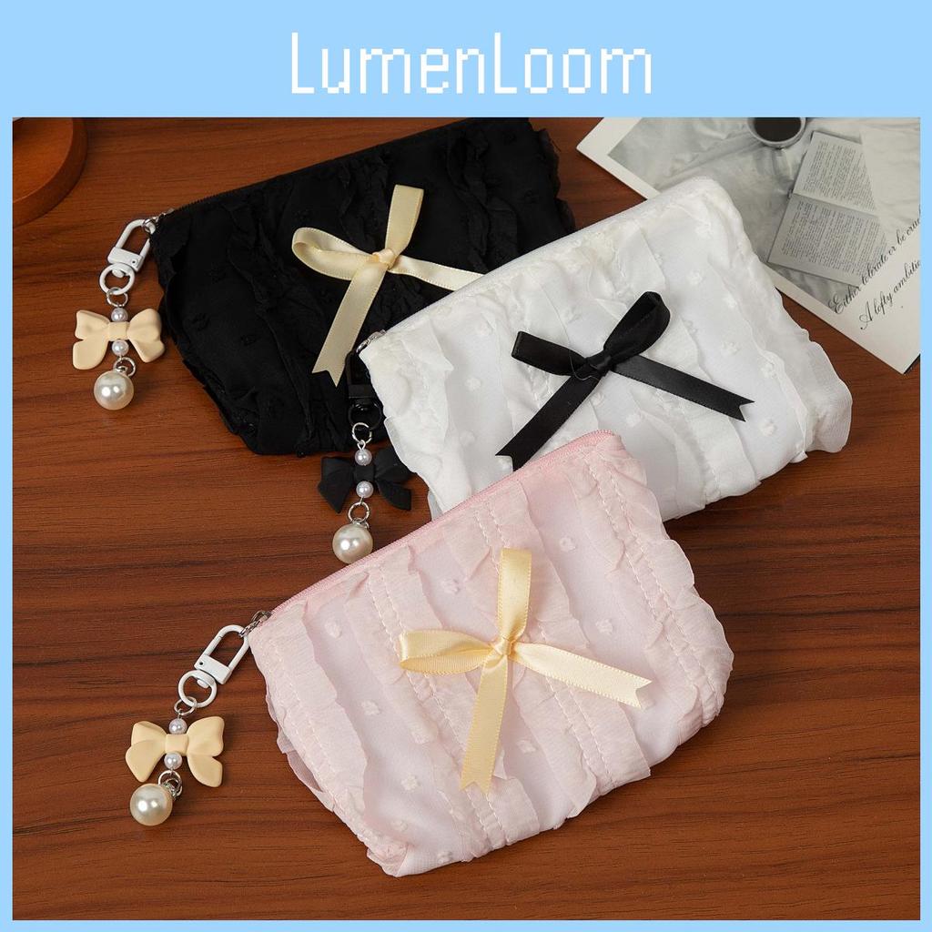 Tote Bag For Women With Lace And Bow Design Large Capacity Storage Organizer For Daily Use