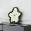 Cream Style Living Room Wall Clock Minimalist Digital Clock Restaurant Creative Swinging Digital Wall Clock Home Decoration