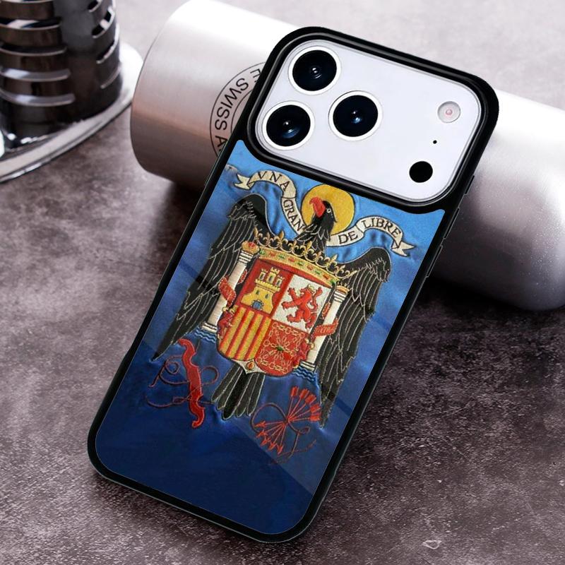 Spain Spanish Flag Phone Case For iPhone 17,16e,15,14,13,12,11,Mini,Pro,MAX soft Silicone Cover