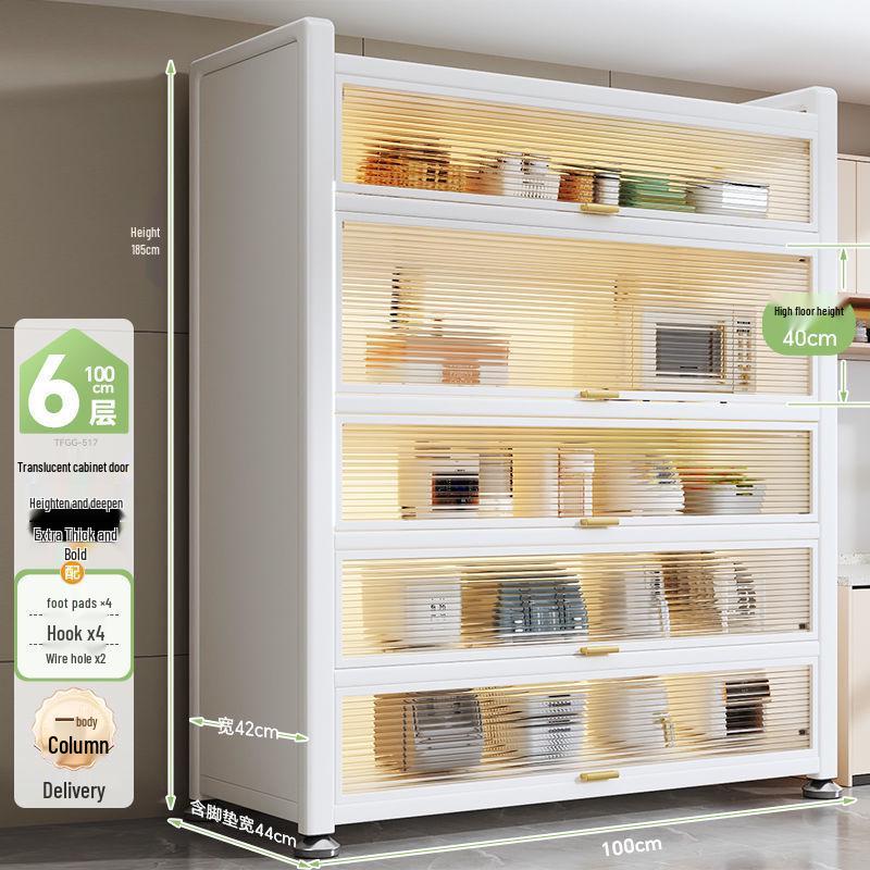 Étagère de Rangement Multifonctionnelle sur Pied et Buffet de Cuisine