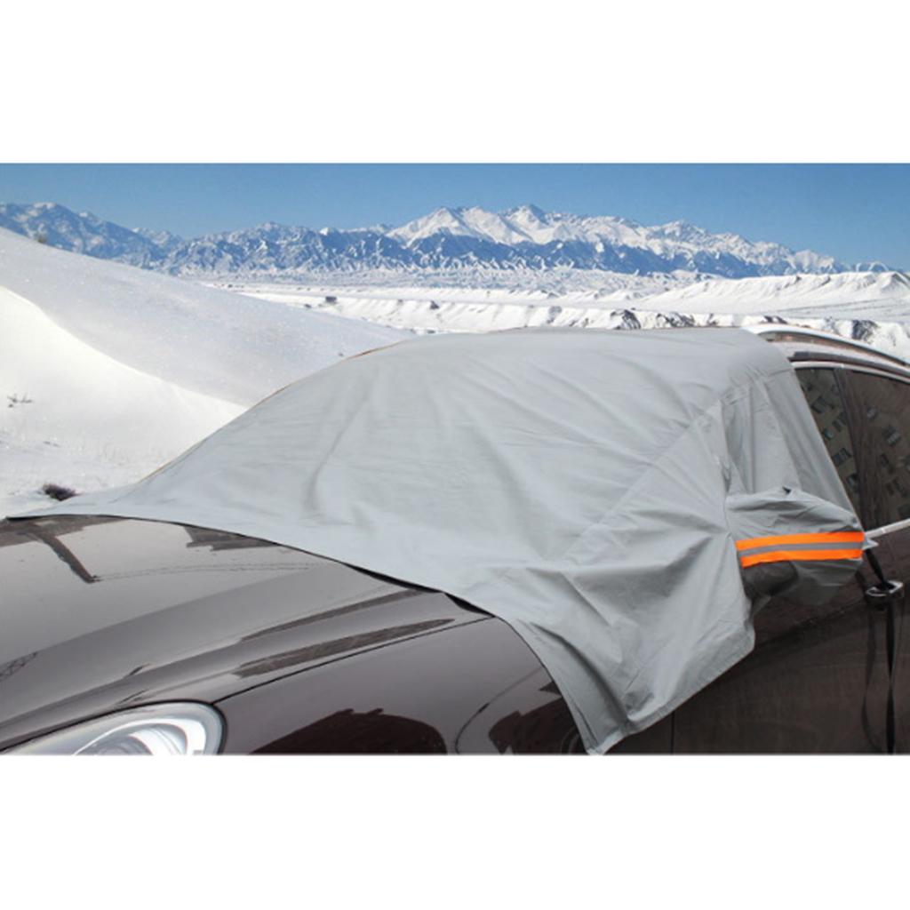 Universal Car Windshield Snow Cover Truck Ice Protector Sun Shield Gray