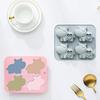 Four Cavity Hippo Silicone Mold Heart Design for Chocolate Candy Baking Creative Pastry Tools