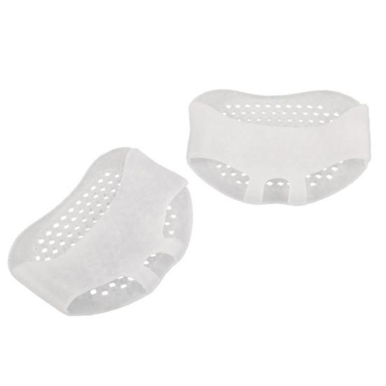 

Silicone Gel Toe Pads High Heels Forefoot Cushions Pain Relief Splint Protector білий