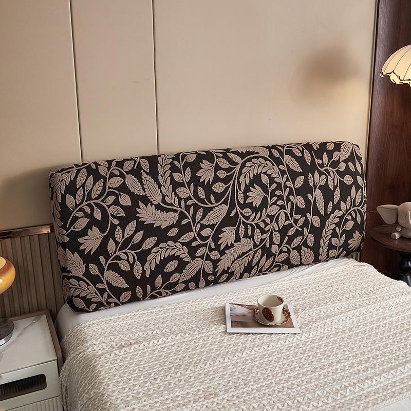 

1.2/1.5/1.8/2.0/2.2M Jacquard Headboard Cover Dust-proof All-inclusive Bed Head Cover Elastic Bedroom Bedside Backrest Headboard 1.2M