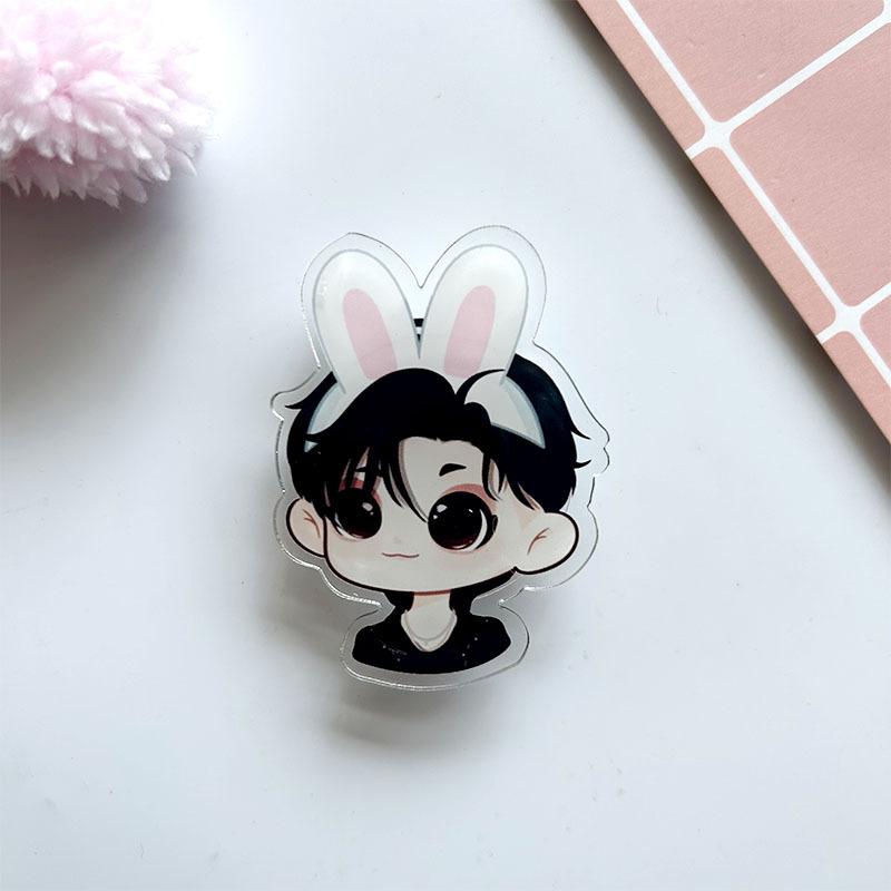New Straykids Cartoon Acrylic Double Sided Stand Up Skzoo Desktop Ornament Accessories Star Surrounding Fans Gifts