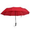 Automatic Umbrella Black Steel TenBones Folding HighDensity AntiCollision Compact Umbrella for Sunshade and Rain