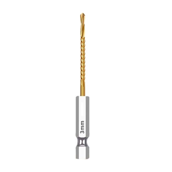 Titanium Coated HSS Twist Drill Bits, 3-10mm Serrated Side Cutting Drill Bit, Hex Shank Serrated Cutting Drill Bits, Drill Bit Woodworking Tools,