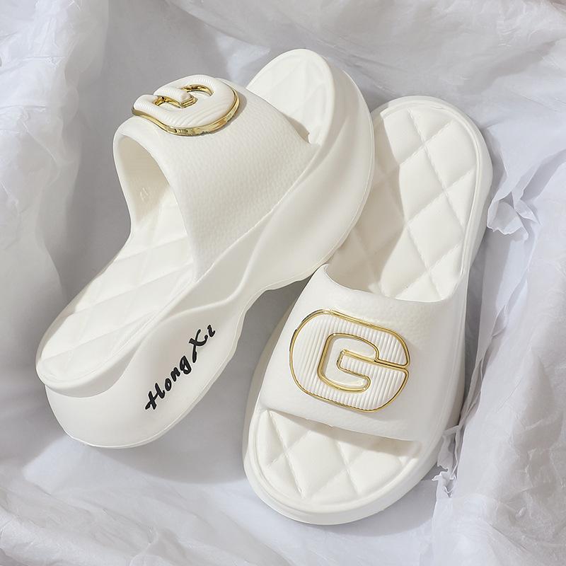 2023 Women's Fashion Thick-Soled Heightening Non-Slip Slippers for Indoor & Outdoor Winter Wear