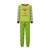 Matching Family Christmas Pajama Set Long Sleeve Round Neck with Pants for Parents and Children