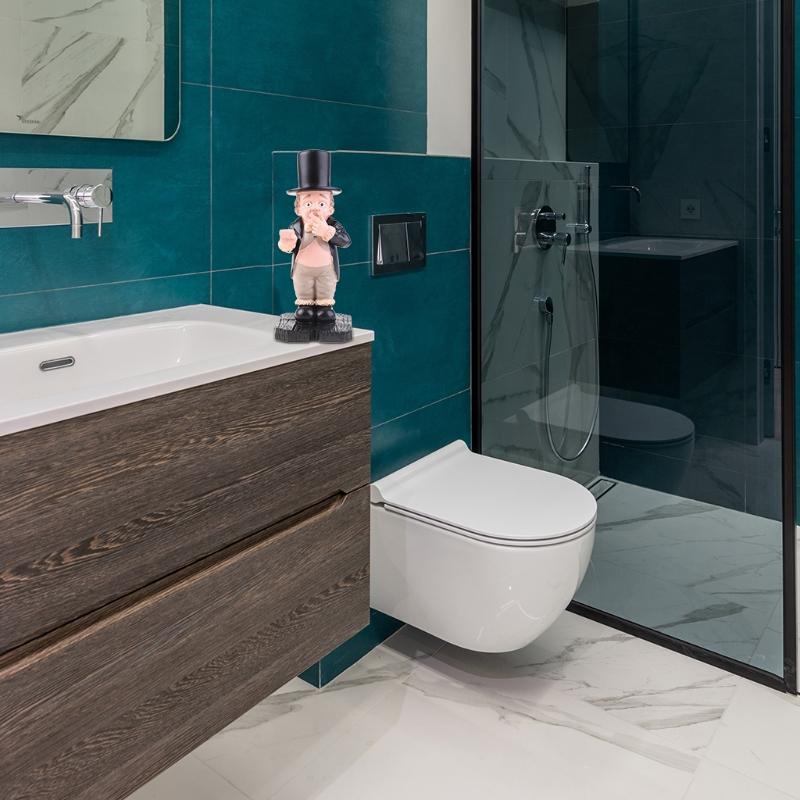Toilet-Butler Courtyard Decoration Statue Resin Ornament Cute Figurine Home Decor Bathroom Funny Sculpture Home Ornament