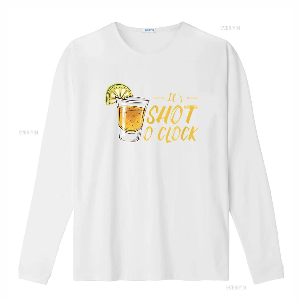 Es ist Shot O Clock Alkohol Tequila Limette Party Herren T-Shirt Weiß vintage Gewaschen Grafik Atmungsaktiv Lässig Stilvoll Vielseitig
