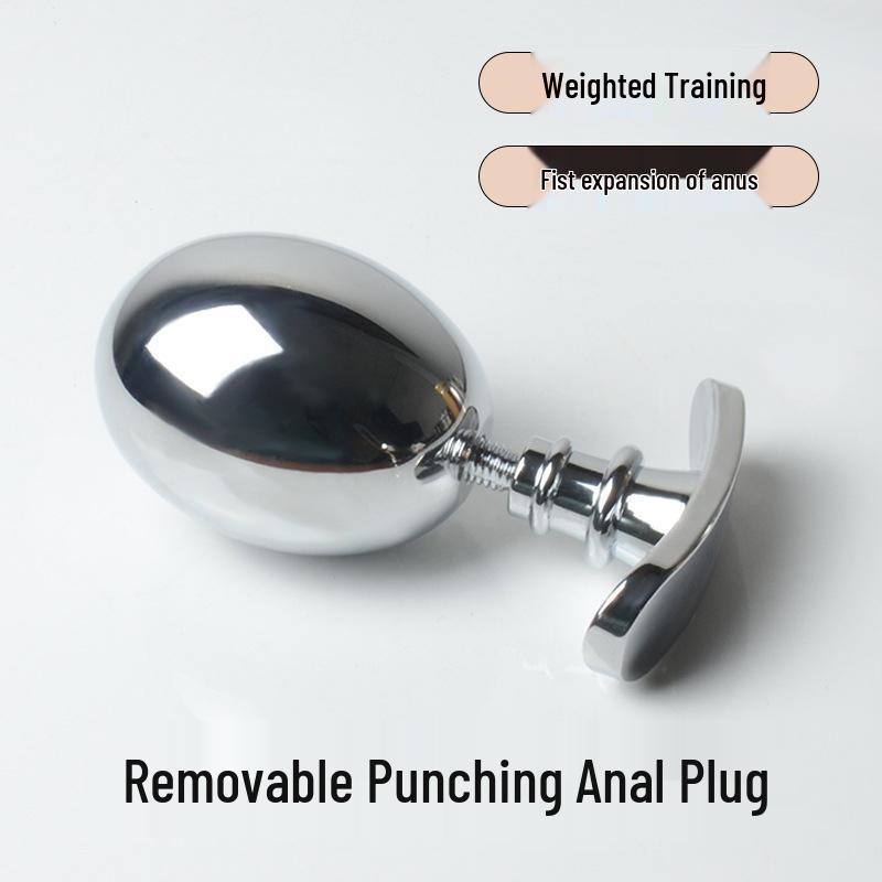 Verstellbarer abnehmbarer Metall-Analplug für Training und Outdoor-Nutzung