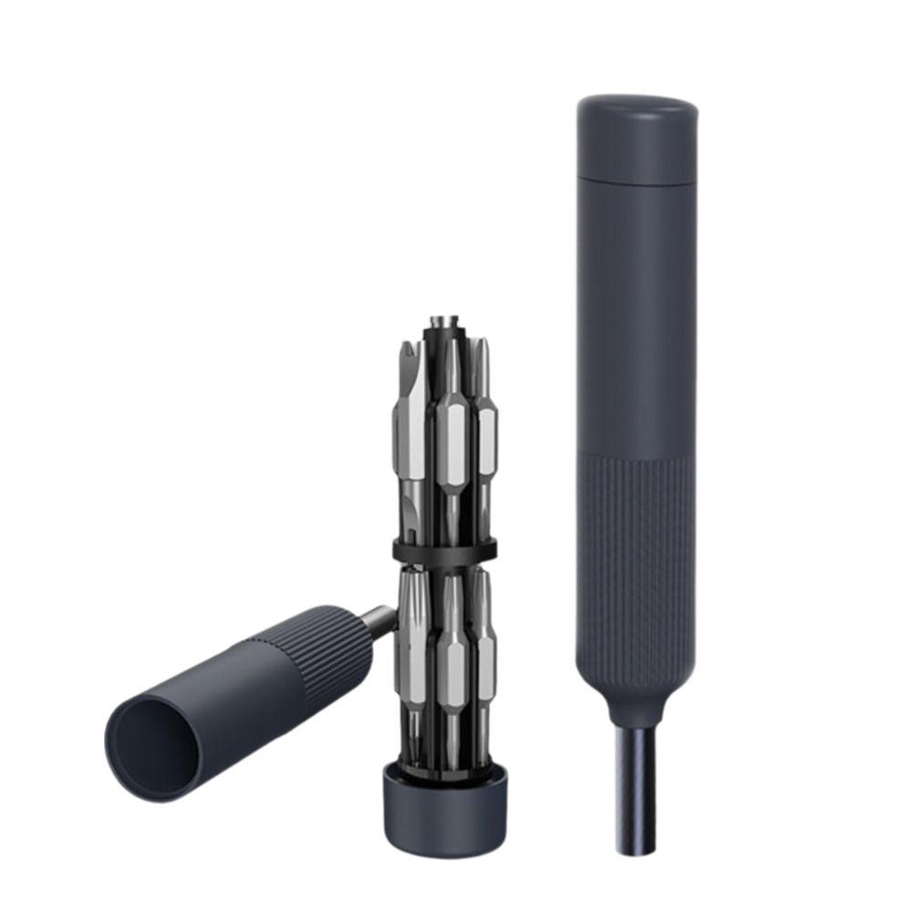 

Precision Tips Magnetic Repair Tool Pen Style Design 27-in-1 Tool Kit Laptop Repair серый