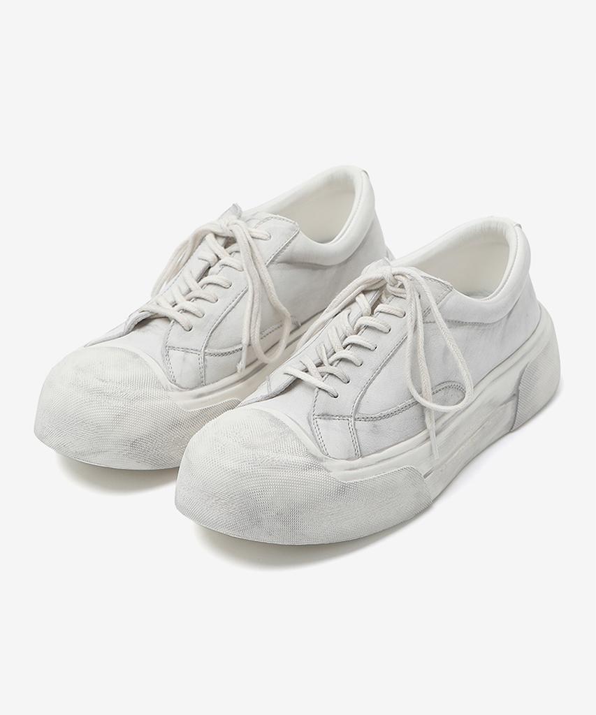 Wetheroad Wtrd3141 Bread Dirty Scratch Preppy Sneakers White