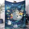 Hayao Miyazaki Classic Anime Blanket For Office Travel Comfort Leisure Camp Travel Multifunctional Universal Blanket Fan Gift
