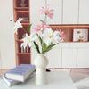 86cm Height Artifiical Flower Branch Flexible Stems Lily Fake Flower  Desktop Ornament