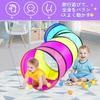 Kids Tent Tunnel, Indoor Tent for Babies and Infants, Ball Pit, One-Touch Setup, Baby OutdoorIndoor Play Equipment, with Storage Bag, Foldable,