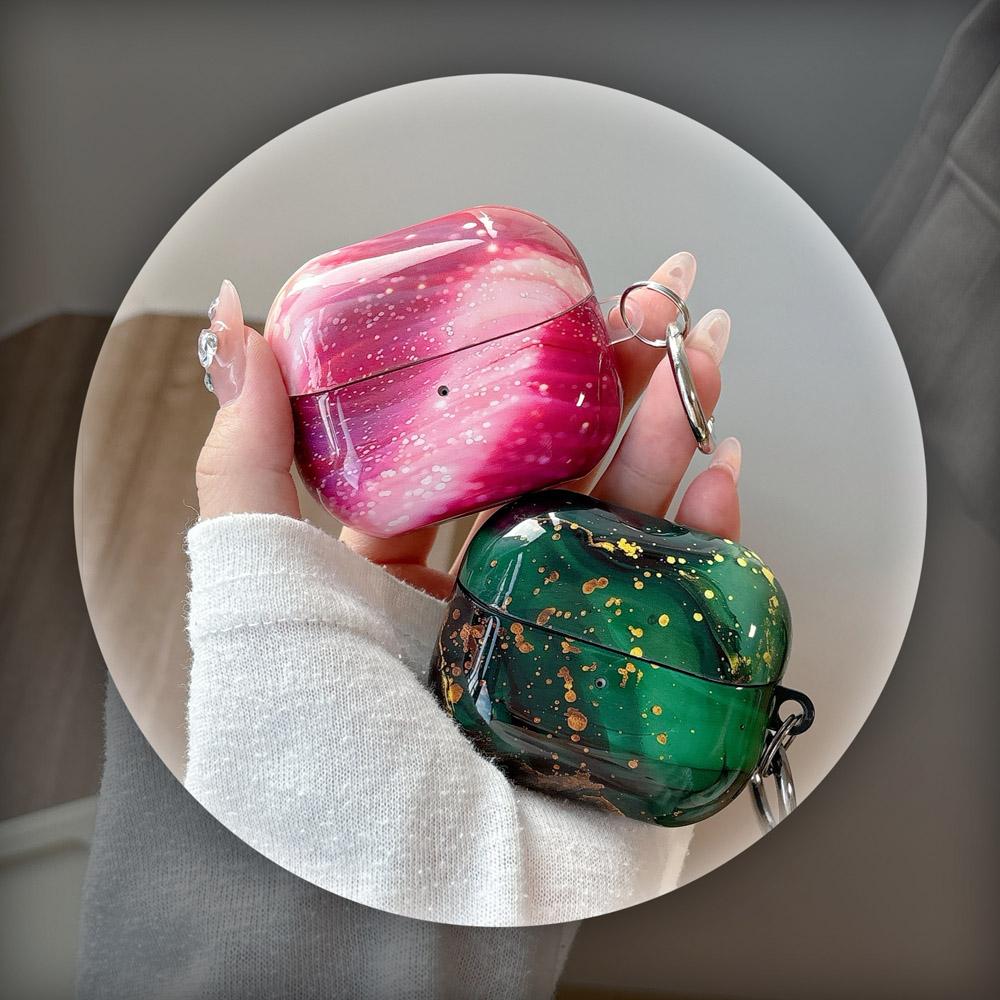 Korea Starry Sky Gilding Marble Pattern Full Protective Shell For Samsung Galaxy Buds 3/3Pro Wireless Bluetooth Earphone Case