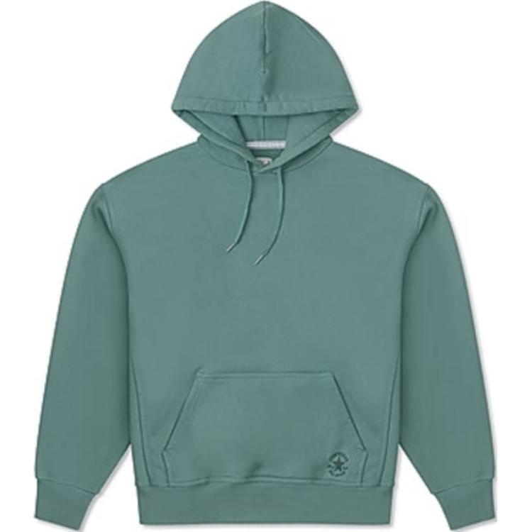 Converse Gold Standard Loose-Fit Pullover Logo Hoodie Asia Sizing Green Men s 10025917-A06 L