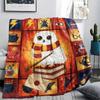 1 Manta de Franela con Estampado de Dibujos Animados, Alta Calidad, Cómoda para Todas las Estaciones, Decoración del Hogar, Calidez y Confort, Perfecta para Regalo de Navidad o Cumpleaños