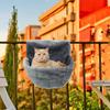 OUZEY Weiche Warme Hängende Katzenbetten Abnehmbare Haustier Katzen Hängematte Bequemes Schlafvlies Katzenhöhle Waschbar Tragbares Katzenhaus