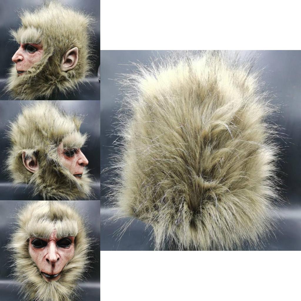Black Myth Wukong Latex Mask Cosplay Costume Party Prop For Halloween And Carnival