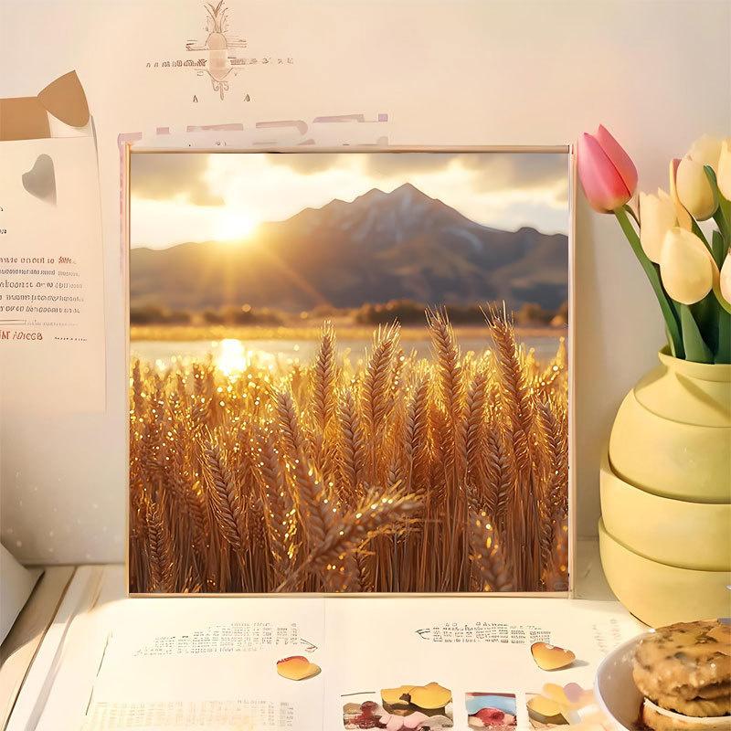 

20cm*20cm DIY Filled Hand-painted Oil Paintings Coloring Painting Living Room Decorative Painting Scenery Flowers Coloring Digital Style Oil Painting