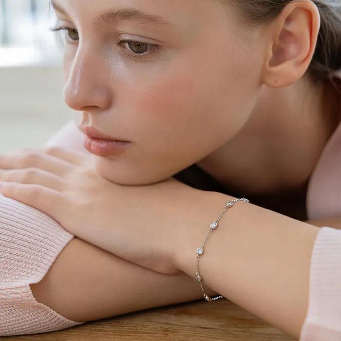 (Silver 925) Bezel Line Bracelet BR2301