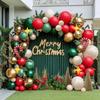 5-139pcs Christmas DIY Decoration Christmas Balloon Set Cane Candy Elk Ginger People Flower Wreath Arched Decoration