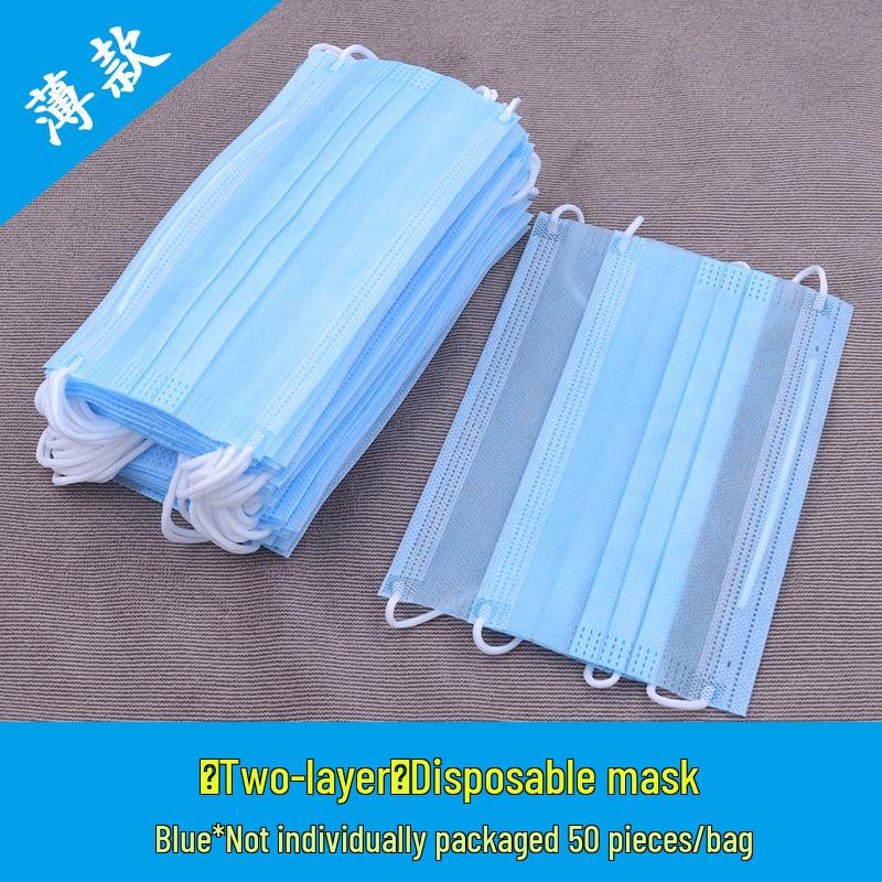 Disposable Breathable Summer Face Mask - Single and Double Layer, Black & White