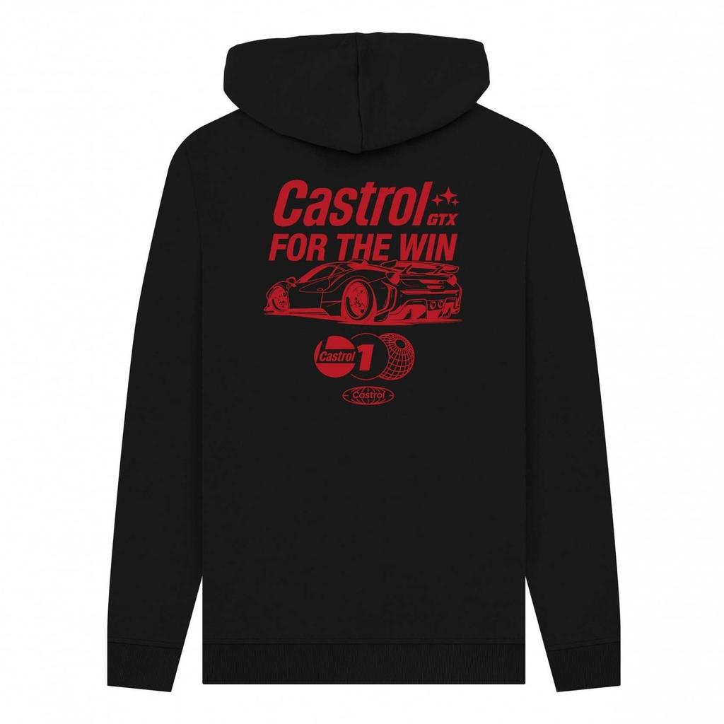 Castrol Unisex Adult For The Win Back Print Hoodie